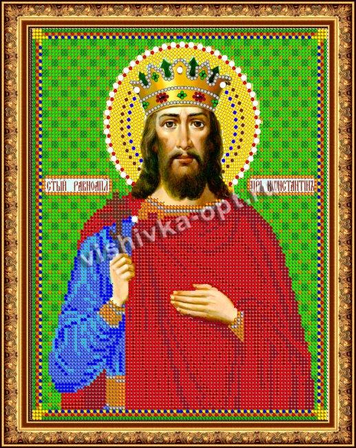 «Светлица» рисунок на ткани для вышивания бисером 773 «Св. Константин» 19*24см (1шт) цвет:773