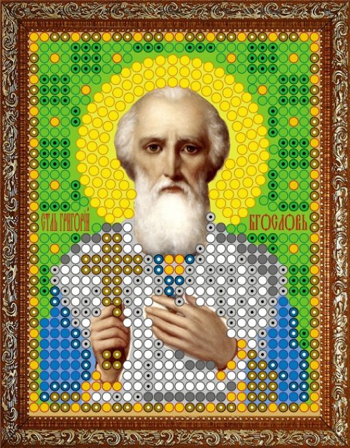 «Диамант» набор со стразами ДЛ-764 «Св. Григорий» 7,5*9,5см (1шт) цвет:ДЛ-764